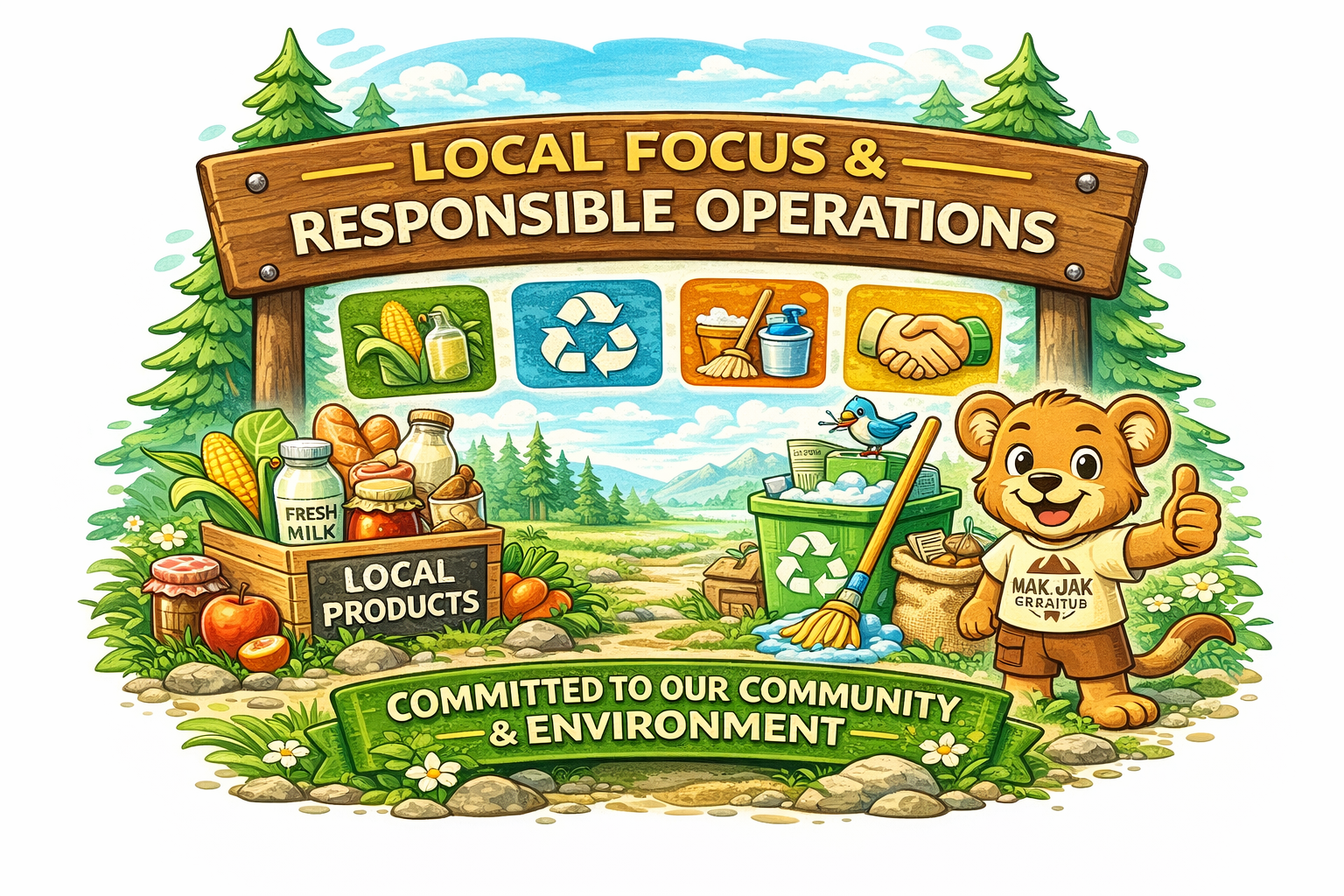 MAK 'n JAK Grub Hub - Local Focus & Responsible Operations