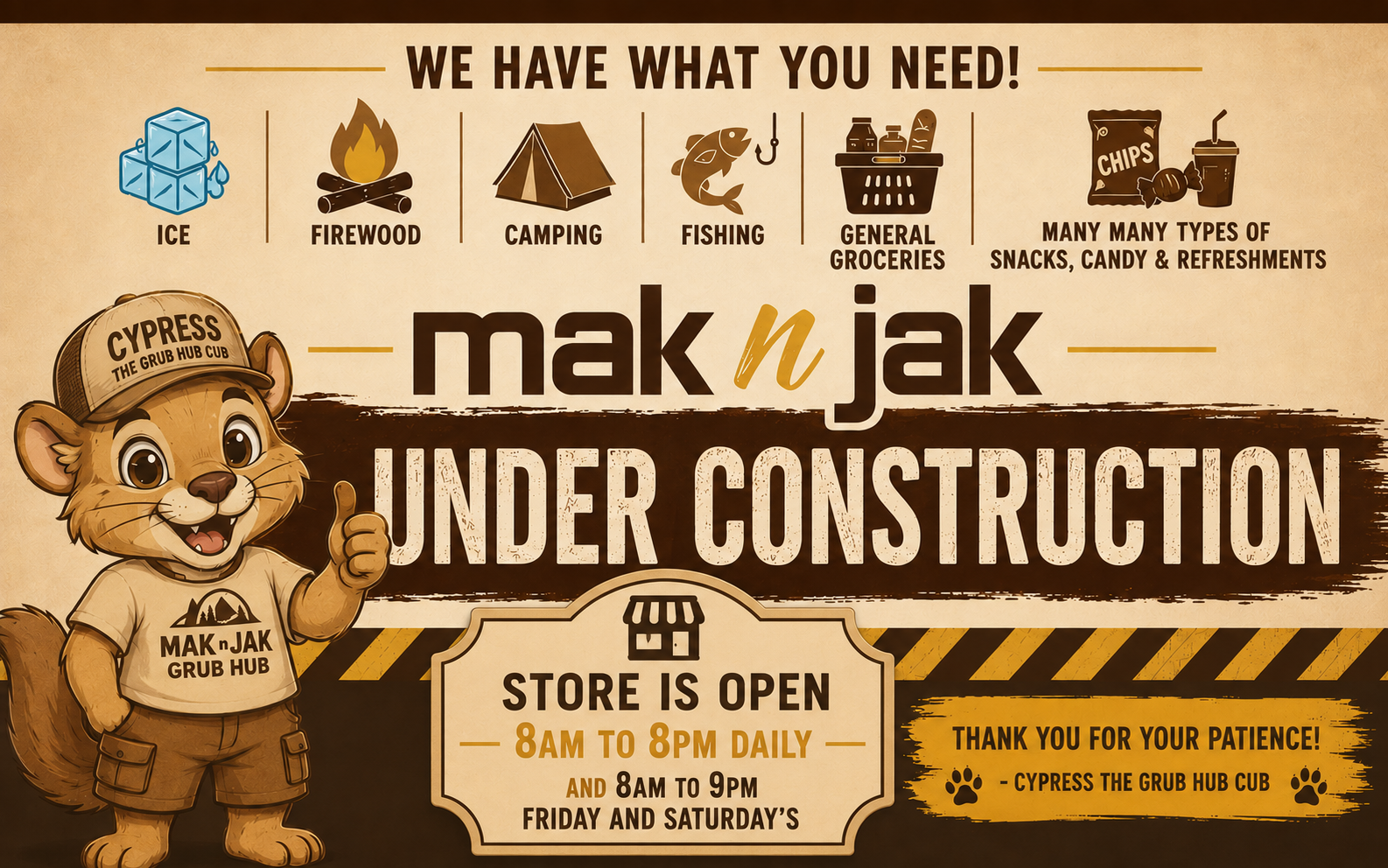 MAK 'n JAK Grub Hub - Elkwater, Alberta - General Store